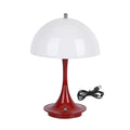 Kabellose Retro Pilz- Designerlampe  mit 3 Lichteinstellungen, rot