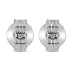 Im Labor gewachsener Diamant VS Ohrringe 925 Silber rhodiniert ca. 0,50 ct.