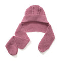 2-in-1 Gestrickte Winter Schalmütze, rosa