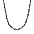 Hämatit Halskette ca. 50 cm Messing platiniert ca. 155.00 ct