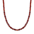 Roter Achat Halskette ca. 45 cm ca. 220.00 ct