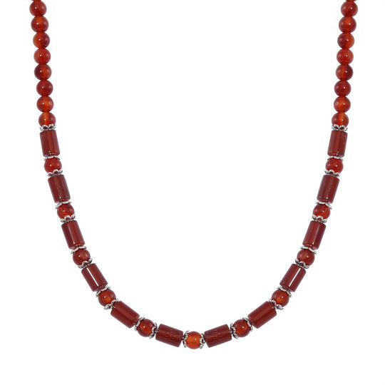 Blauer Sandstein Halskette ca. 45 cm ca. 220.00 ct