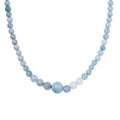 Milchige Aquamarin-Halskette, 50 cm - 163,50 ct.