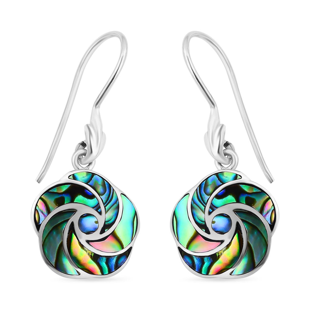 Abalone Muschel Ohrringe 925 Silber