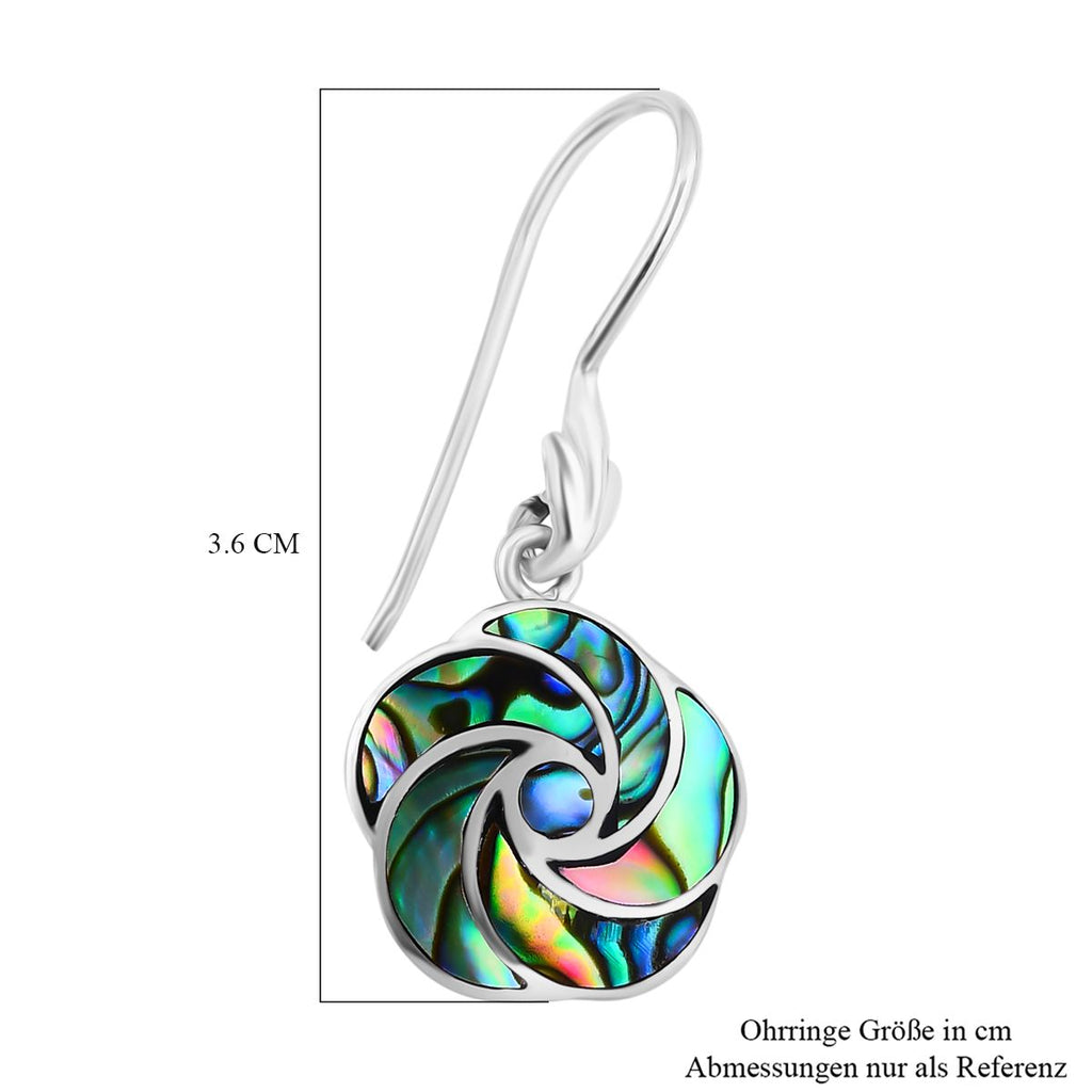 Abalone Muschel Ohrringe 925 Silber