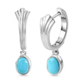 AA Sleeping Beauty Türkis Ohrringe - 1,48 ct.