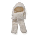 Kuschelige 3-in-1 Sherpa Mütze, Schal und Handwärmer, Weiß