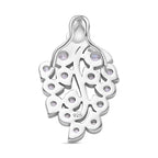 Moissanit Anhänger 925 Silber rhodiniert ca. 0.41 ct