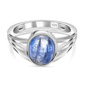Kyanit Ring 925 Silber platiniert (Größe 16.00) ca. 2,64 ct