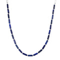 Lapislazuli Halskette ca. 50 cm + 5 cm Extender, 316L Edelstahl ca. 62.50 ct
