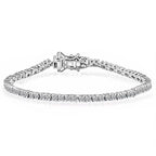 LUXURIANT DIAMOND - Lab Grown Diamant SI Armband ca. 18.5 cm 925 Silber Platiniert (10-15 Werktage Lieferzeit) ca. 2.00 ct
