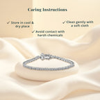 LUXURIANT DIAMOND - Lab Grown Diamant SI Armband ca. 18.5 cm 925 Silber Platiniert (10-15 Werktage Lieferzeit) ca. 2.00 ct