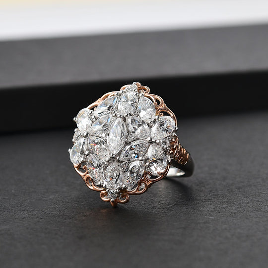 Zirkonia Ring 925 Silber (Größe 18.00) 9.54 ct