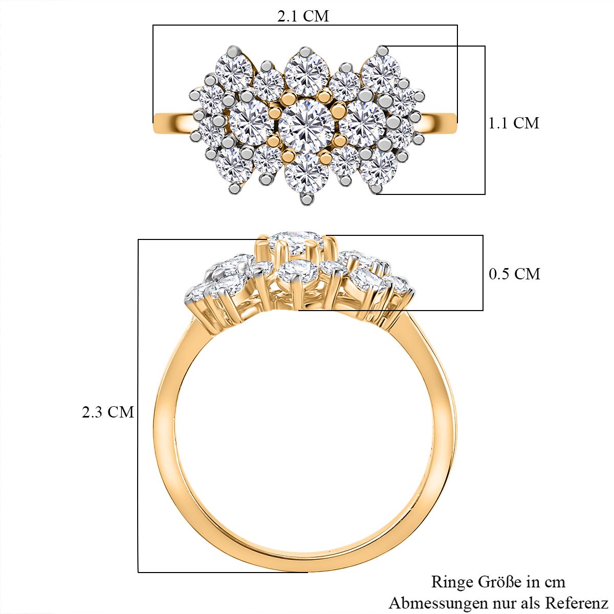 750 Gelbgold Vermeil