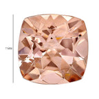 Morganite Cushion 7 Faceted Cut 4A 1.00 Ct