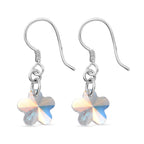 J Francis gefertigt mit SWAROVSKI AB Swarovski Kristall Ohrringe 925 Silber platiniert