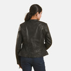 LA MAREY - 100% Lammleder-Jacke, Größe 40, Schwarz