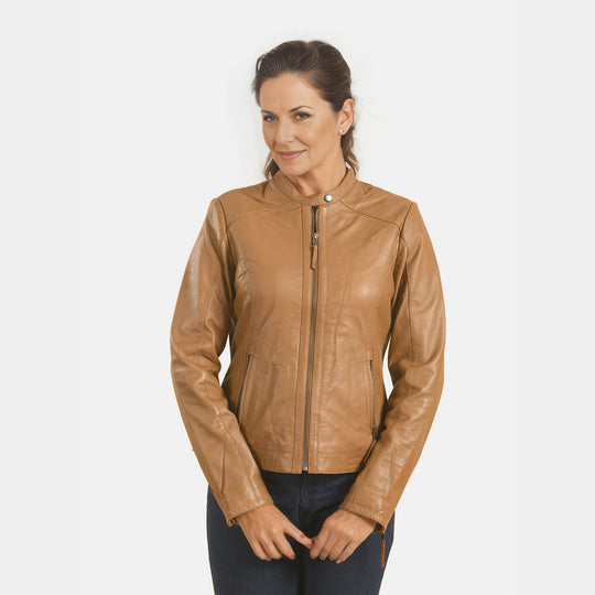 LA MAREY - 100% Lammleder-Jacke, Größe 40, Schwarz