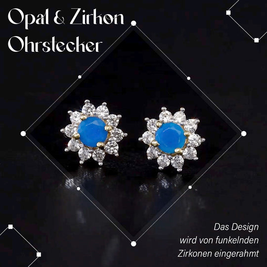 Gemfields Smaragd und weiße Zirkon Ohrringe, 925 Silber vergoldet ca. 1.07 ct