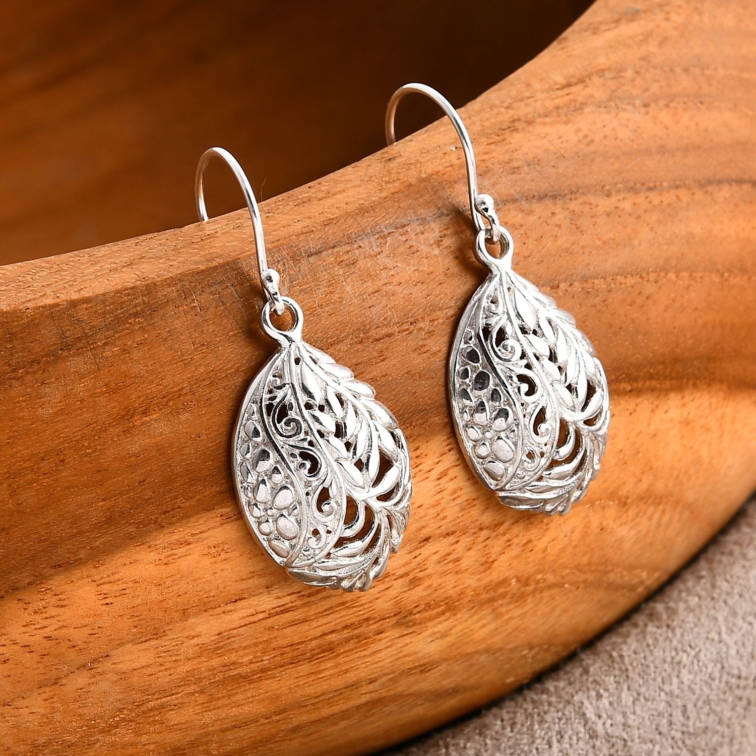 Royal Bali Kollektion - 925 Silber Ohrringe ca. 4,31g
