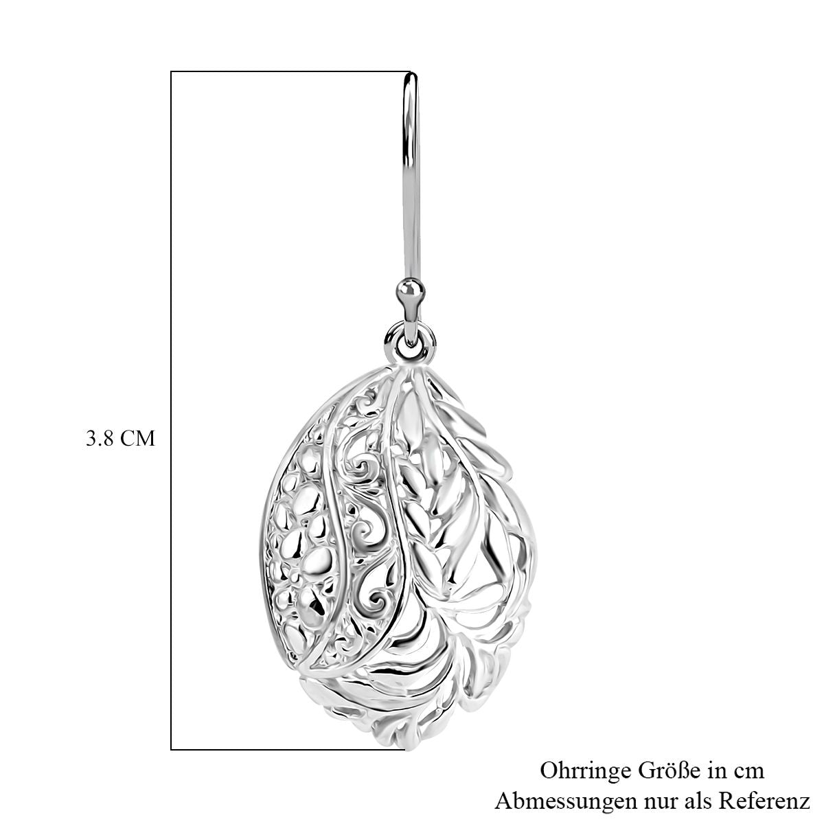 Royal Bali Kollektion - 925 Silber Ohrringe ca. 4,31g