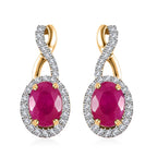 AAA, Weißer Diamant Ohrringe 417 Gold ca. 2,53 ct.