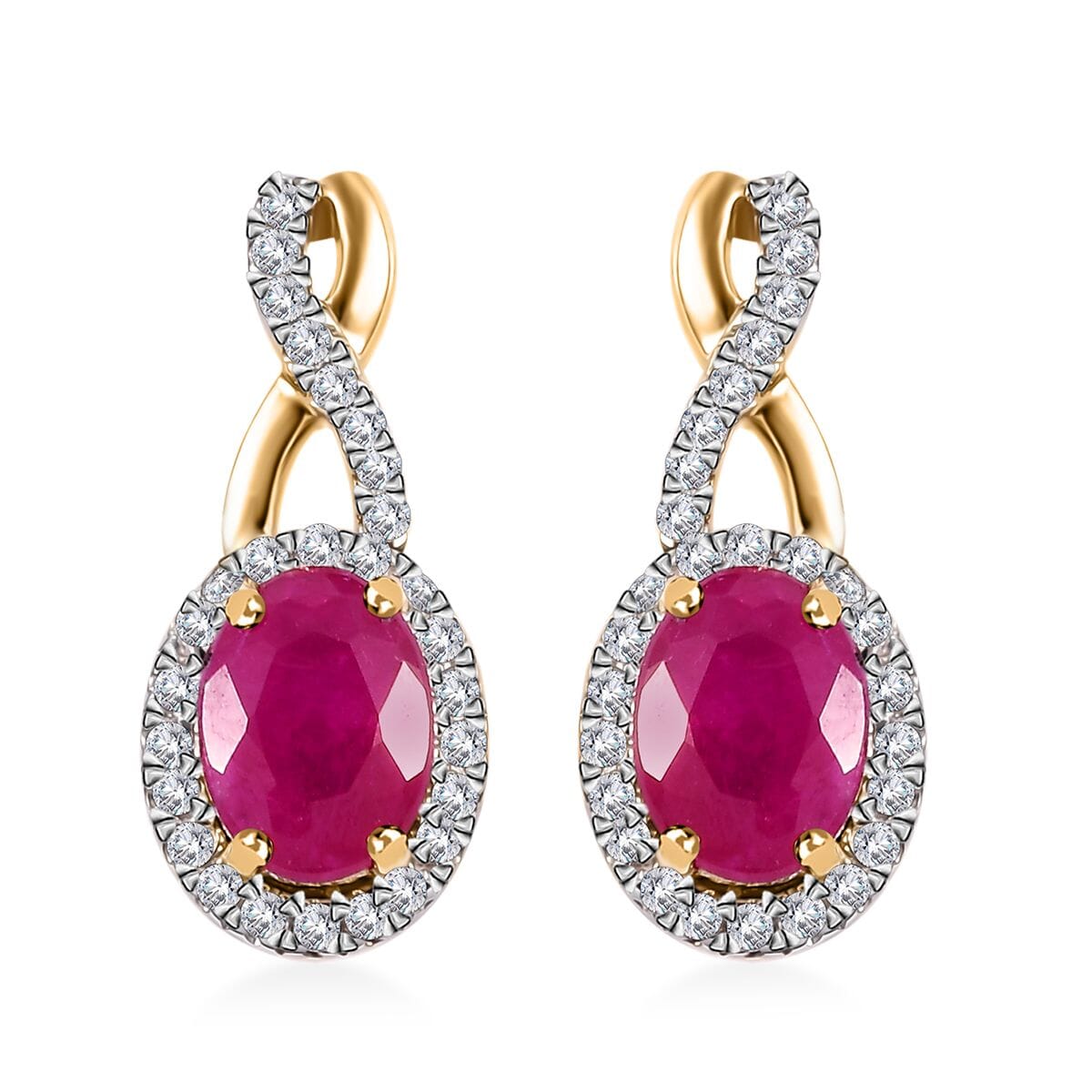 AAA, Weißer Diamant Ohrringe 417 Gold ca. 2,53 ct.