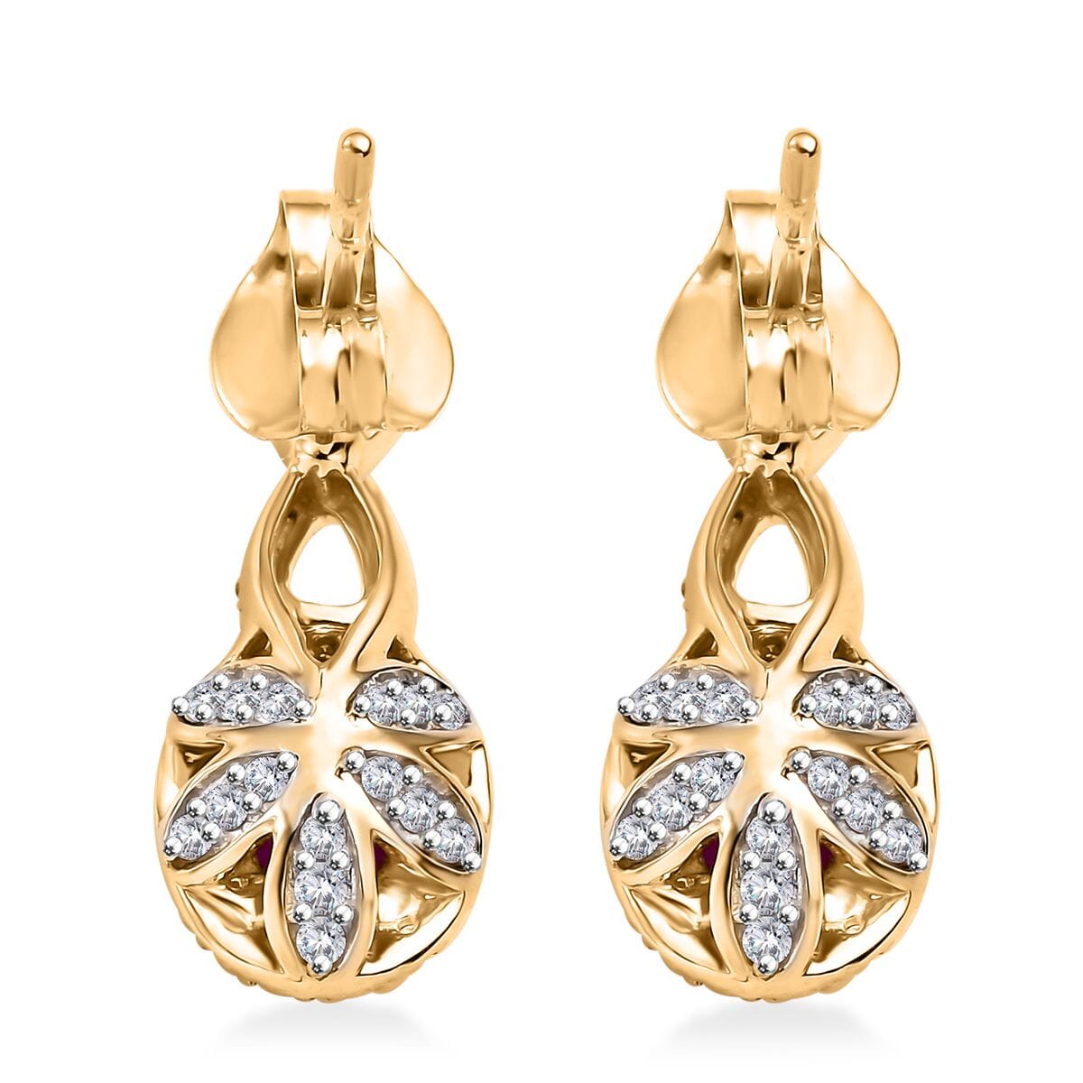 AAA, Weißer Diamant Ohrringe 417 Gold ca. 2,53 ct.