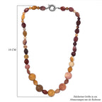 Mookite Halskette ca. 50 cm Messing platiniert ca. 318.50 ct