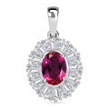 Labor roter Beryll und Zirkon-Anhänger - 2,23 ct.