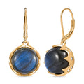 Labradorit und Zirkon Ohrringe - 15,25 ct.