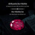 Afrikanischer Rubin (Fissure gefüllt) Ohrringe 925 Silber Gelbgold Vermeil ca. 11,30 ct.