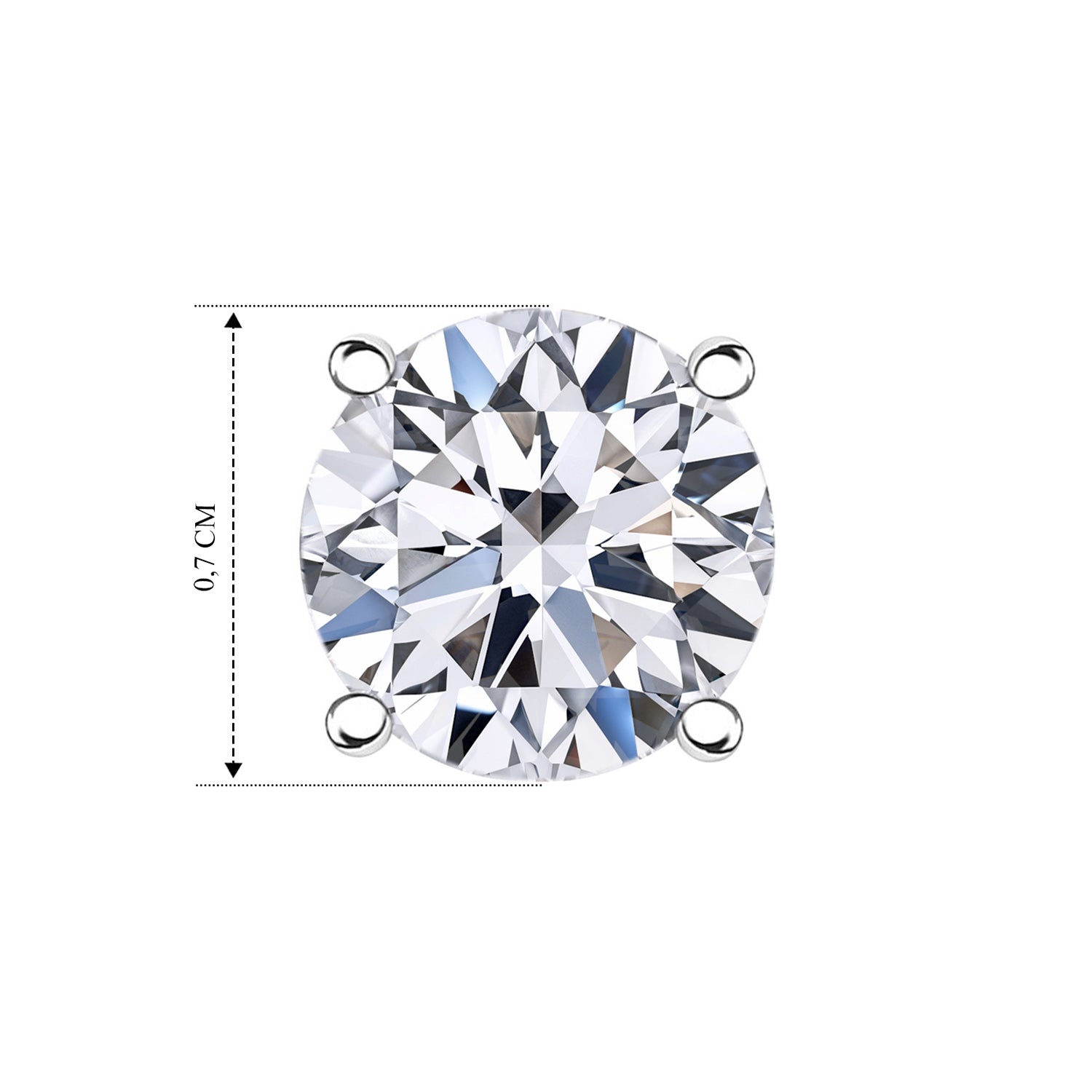 LUXURIANT DIAMOND - Lab-grown Diamant VS-EF SGL zertifiziert Ohrringe, 585 Gold, ca. 2.00 ct