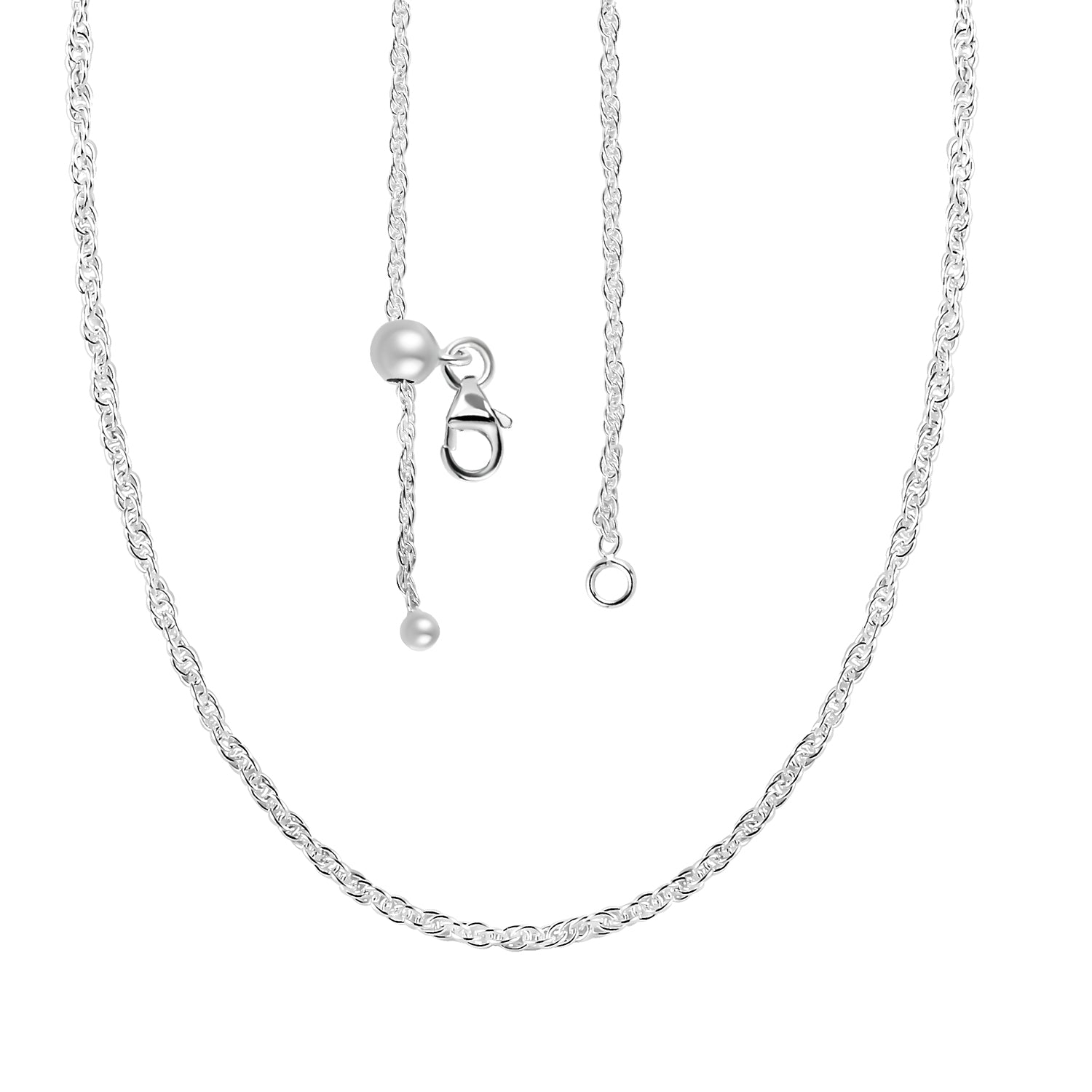 Königskordelkette, 925 Silber ca. 50 cm ca. 3,00g
