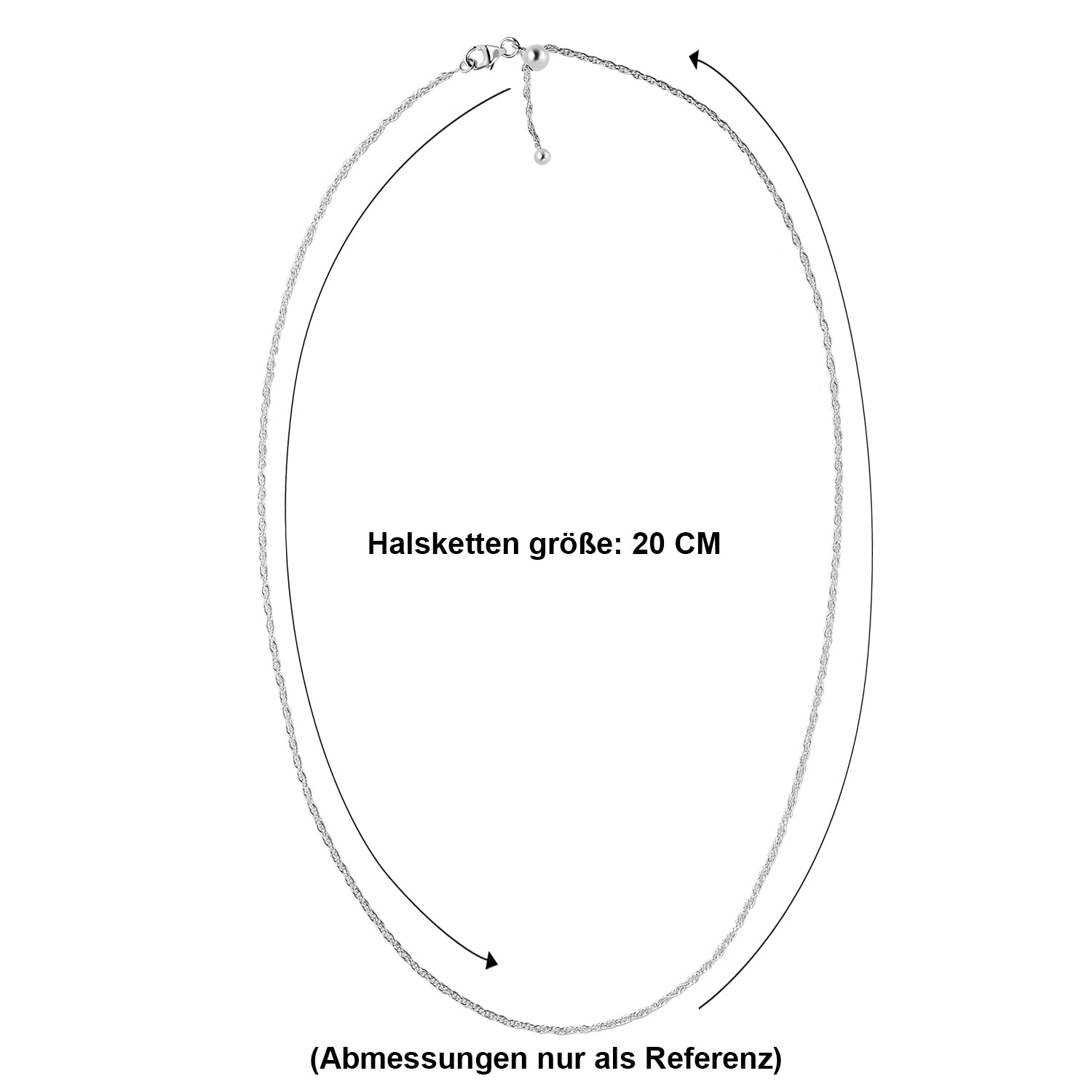 Königskordelkette, 925 Silber ca. 50 cm ca. 3,00g