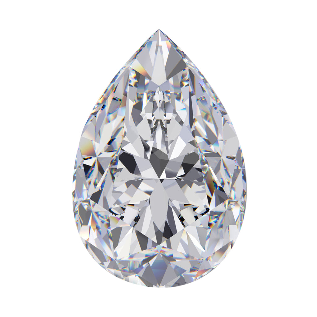 Moissanite Pear 9x6 Faceted Cut 1A 1.30 Ct