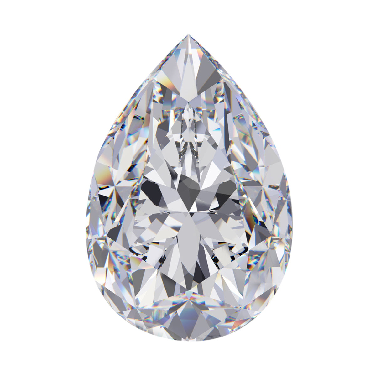 Moissanite Pear 9x6 Faceted Cut 1A 1.30 Ct