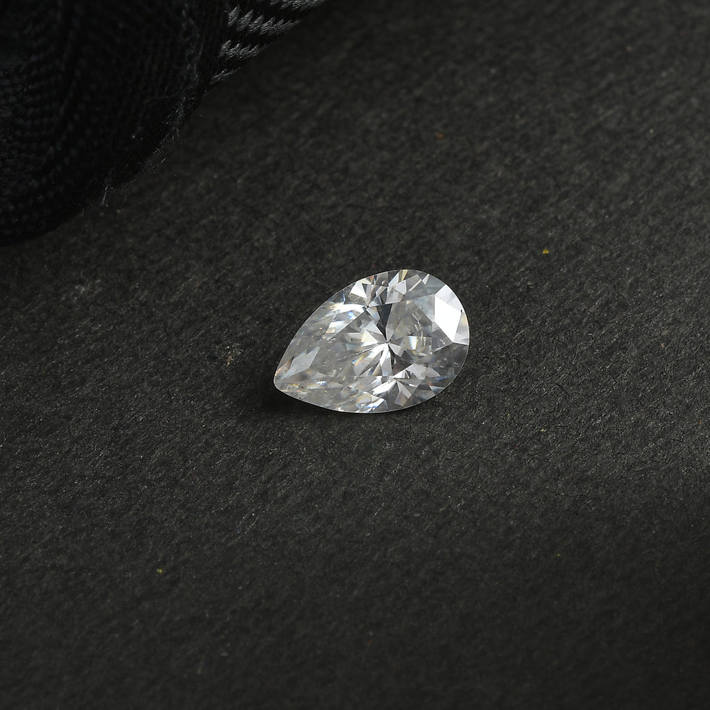 Moissanite Pear 9x6 Faceted Cut 1A 1.30 Ct