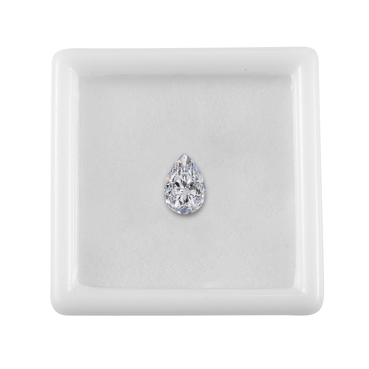 Moissanite Pear 9x6 Faceted Cut 1A 1.30 Ct