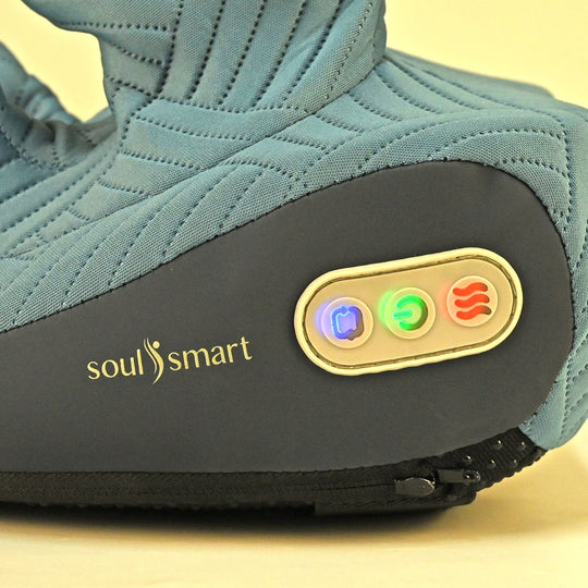 SOULSMART - Shiatzu Kissen für ganzkörper Massage, 2 Modi, 2 Heiztemperaturen, Blau