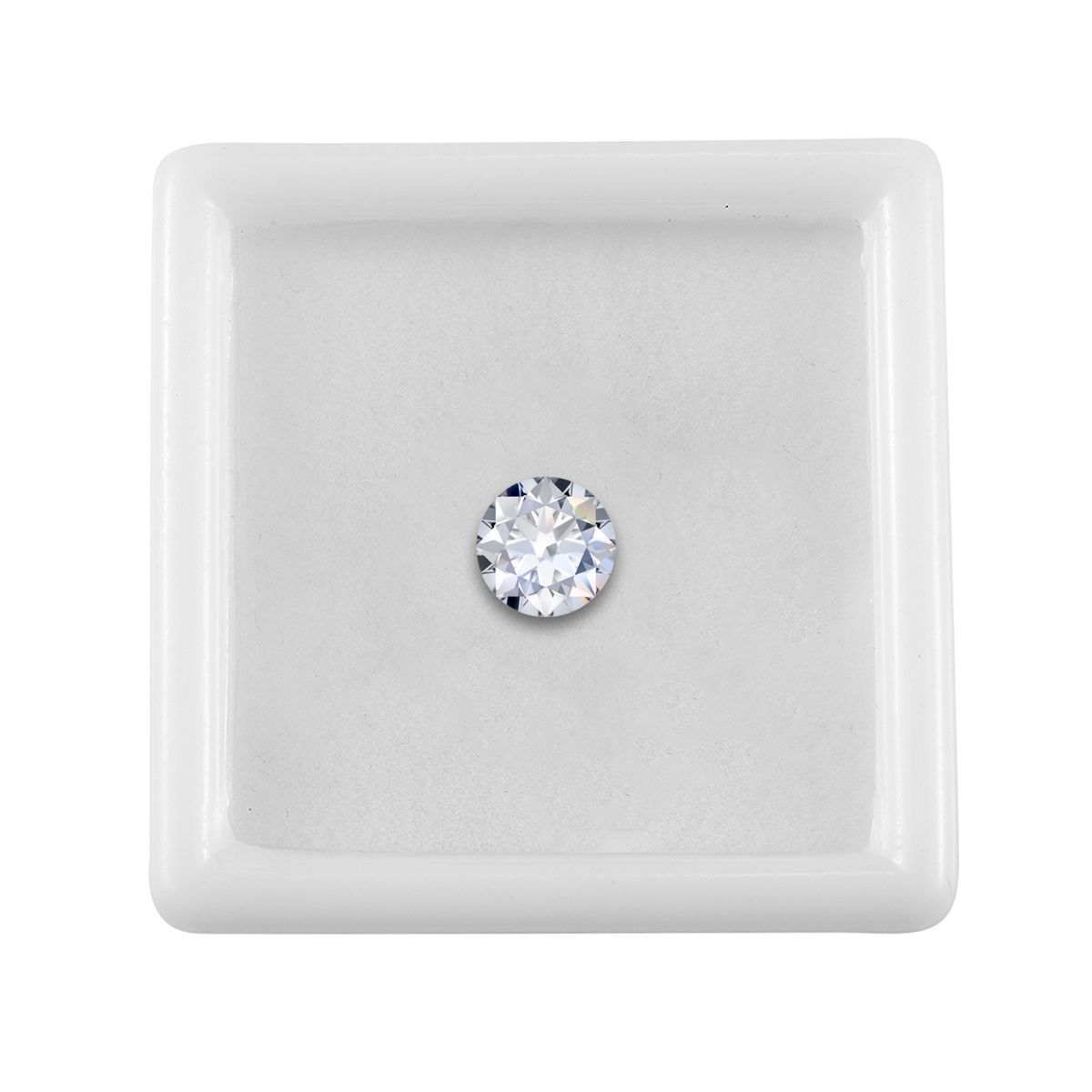 Moissanit Runde 7 Facetten Schliff, 1A 1.14 ct