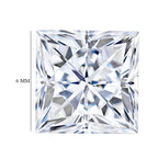 Moissanite Square 6 Princess Cut 1A 1.10 Ct