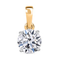 LUXURIANT SGL zertifizierter VS-EF Labor Diamant Anhänger in 375 Gelbgold - 1 ct.
