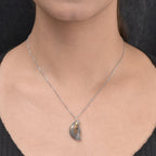 Feuer-Labradorit-Anhänger, 925 Silber ca. 16,47 ct