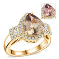LUXORO AAA Turkizit, Weißer Diamant AGI zertifiziert Ring 585 Gold (Größe 16.50)   (10-16 Werktage Lieferzeit) ca. 3.15 ct