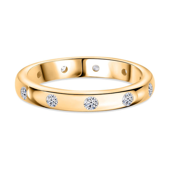 LUXURIANT DIAMOND - Lab Grown Diamant VS-EF Ring 925 Silber rhodiniert (Größe 21.00) ca. 0.50 ct
