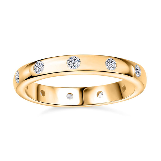 LUXURIANT DIAMOND - Lab Grown Diamant VS-EF Ring 925 Silber rhodiniert (Größe 21.00) ca. 0.50 ct