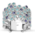 SEA LIFE KOLLEKTION - AA Lagunen Apatit, Iolit Ring 925 Silber rhodiniert (Größe 17.00) ca. 2.01 ct