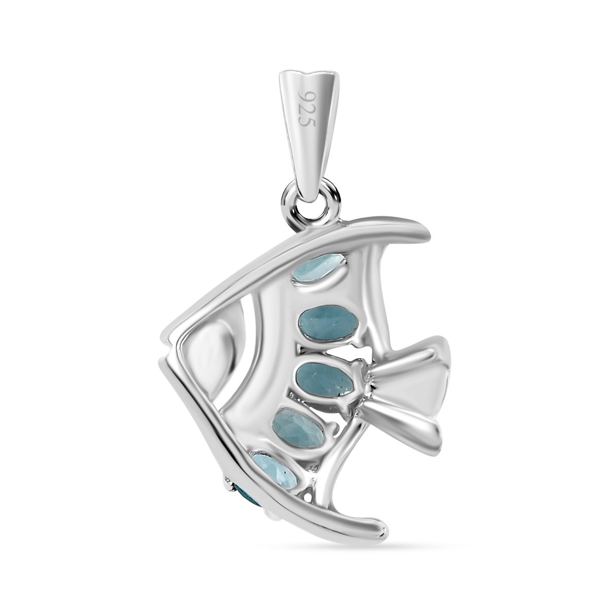 SEA LIFE KOLLEKTION - AA Lagunen Apatit Anhänger 925 Silber rhodiniert ca. 1.00 ct