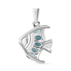 SEA LIFE KOLLEKTION - AA Lagunen Apatit Anhänger 925 Silber rhodiniert ca. 1.00 ct